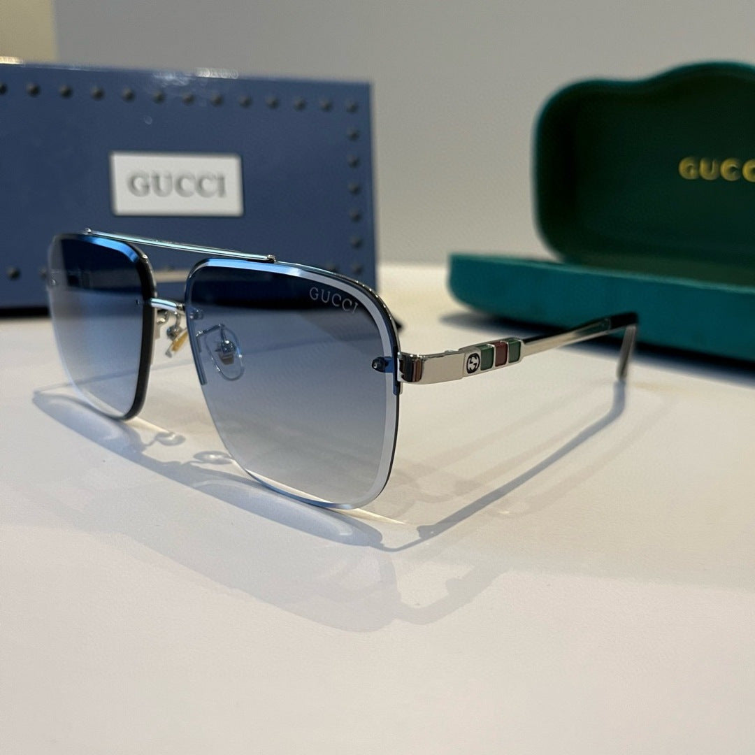 Gucci Metal Aviator Silver Lens Sunglasses for Men & Women - 464966 - detail image 3