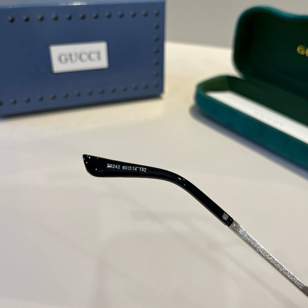 Gucci Metal Aviator Silver Lens Sunglasses for Men & Women - 464966 - detail image 10