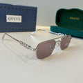 Gucci Fashion Silver Lens Sunglasses for Men & Women - 464967