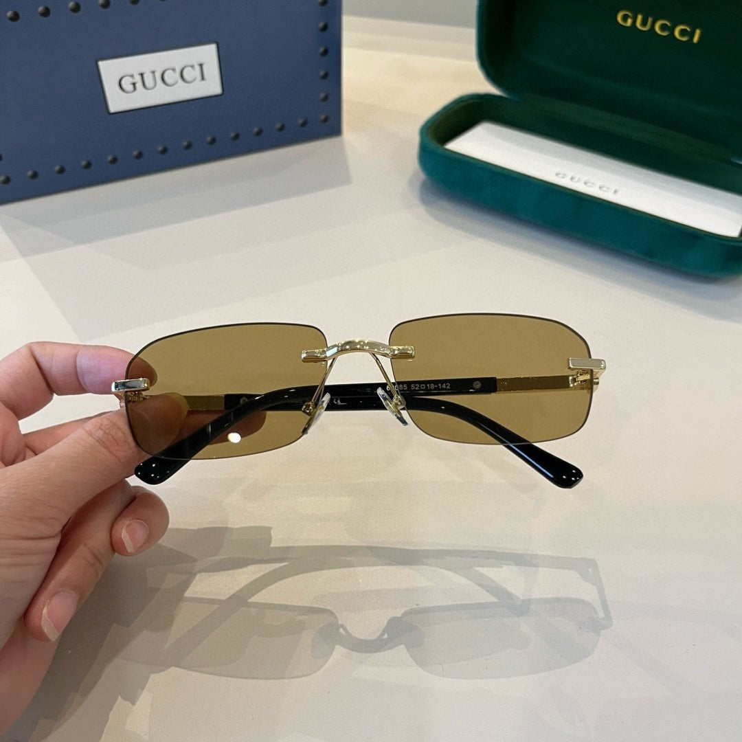 Gucci Polarized Fashion Brown Lens Sunglasses for Men - detail image 5