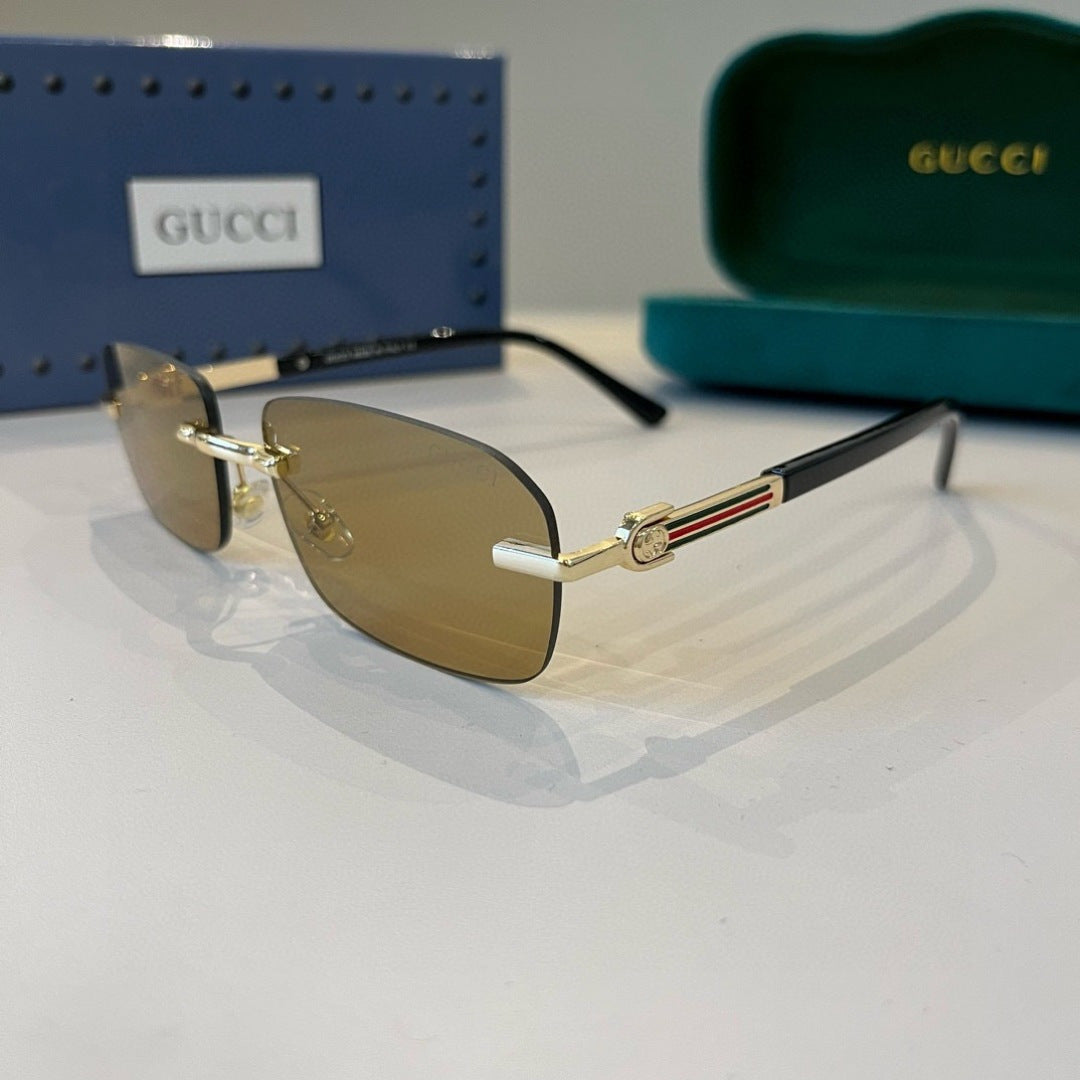 Gucci Polarized Fashion Brown Lens Sunglasses for Men - detail image 3