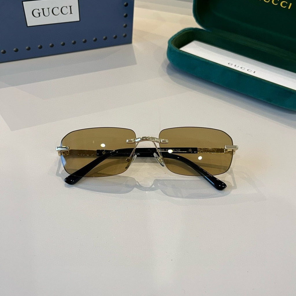 Gucci Polarized Fashion Brown Lens Sunglasses for Men - detail image 6