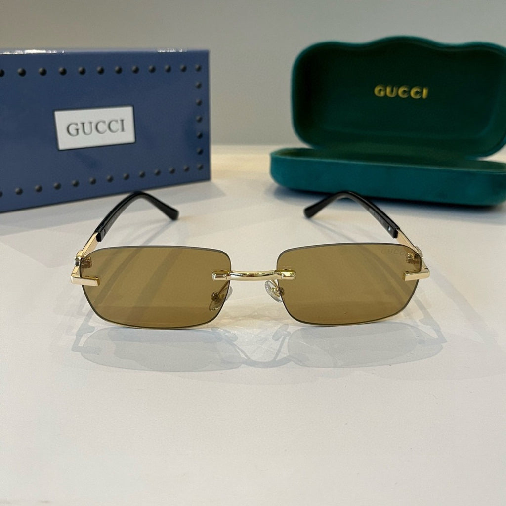 Gucci Polarized Fashion Brown Lens Sunglasses for Men - detail image 2