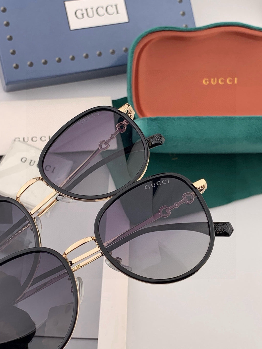 Gucci G2211 Round Red Lens Sunglasses for Men & Women - 431441 - detail image 4