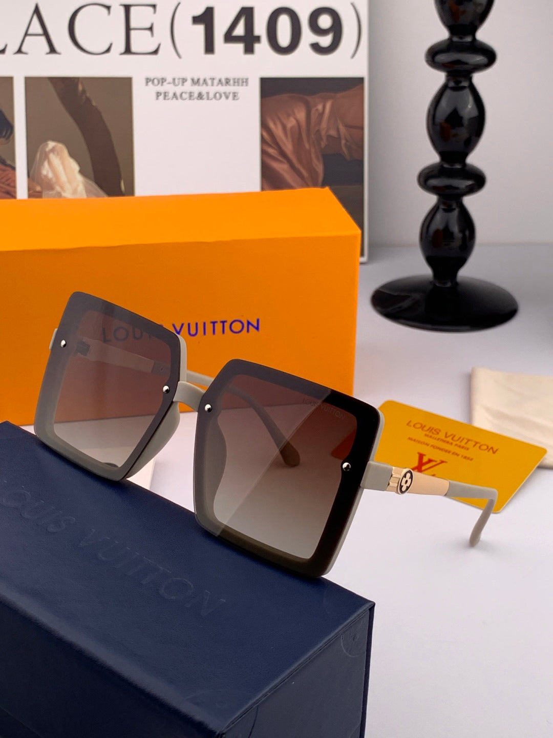 Louis Vuitton L2711 Polarized Square Red Lens Sunglasses for Men & Wo - 431289 - detail image 4