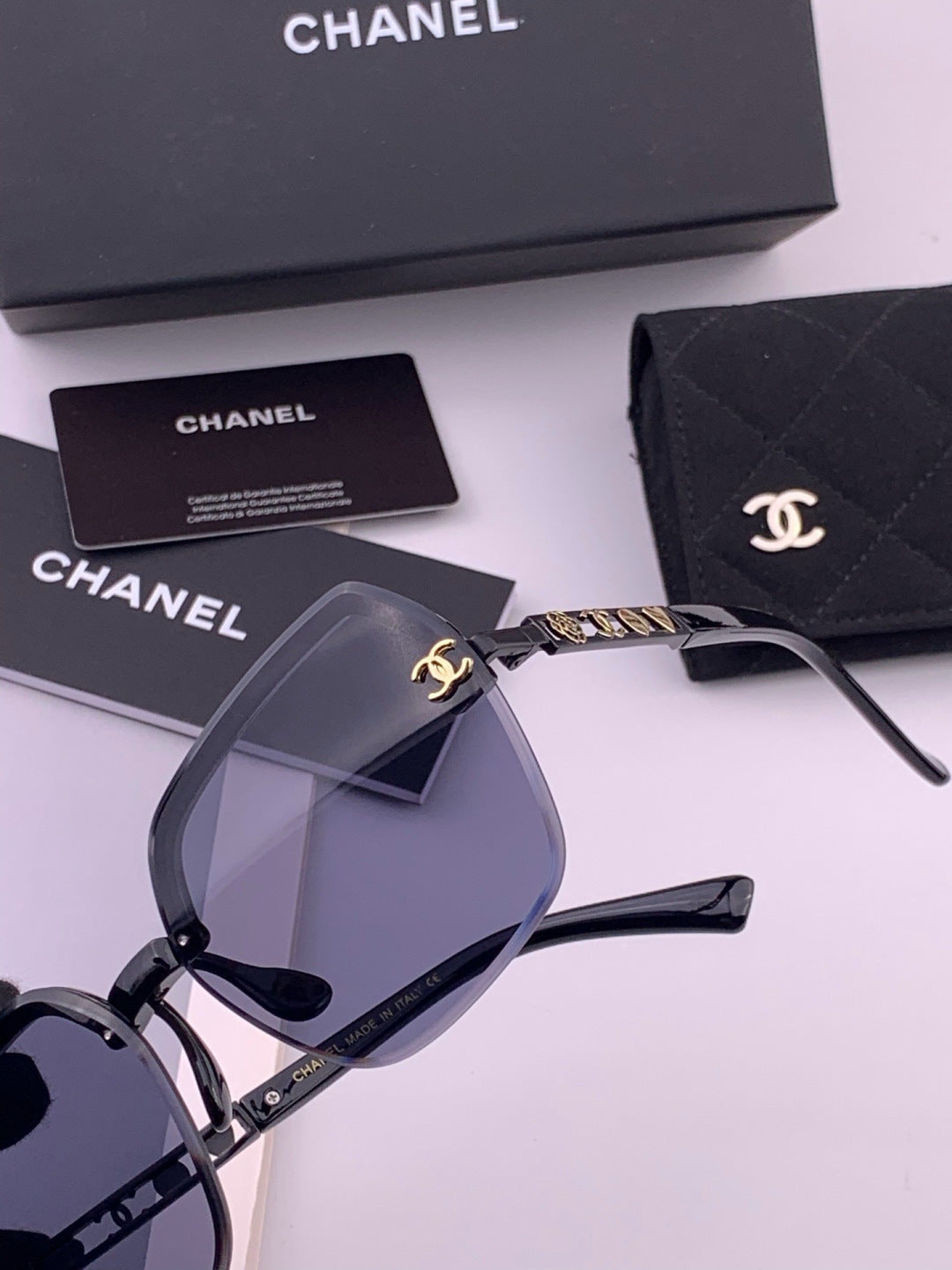 Chanel CH67000 Fashion Black Lens Sunglasses for Men & Women - 431617 - detail image 3