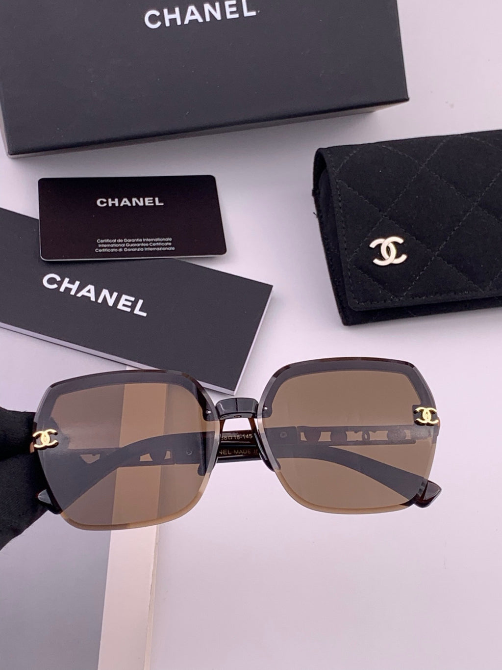 Chanel CH67000 Fashion Black Lens Sunglasses for Men & Women - 431618