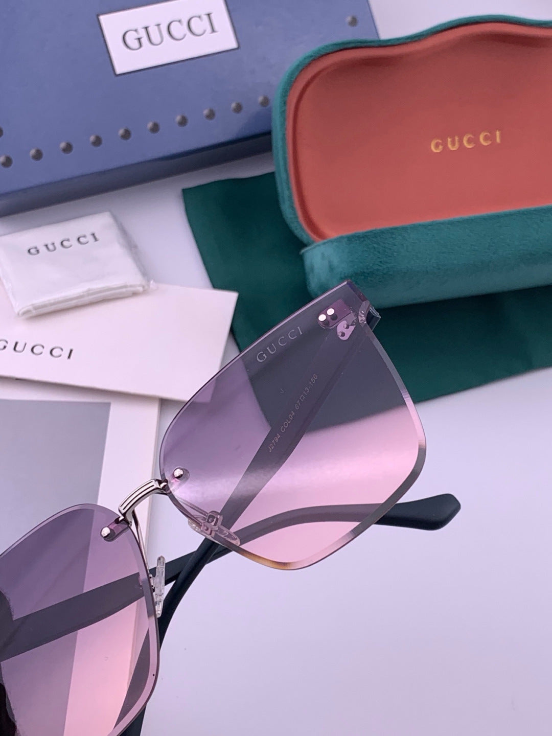 Gucci G4279 Square Brown Lens Sunglasses for Men & Women - 431446 - detail image 4