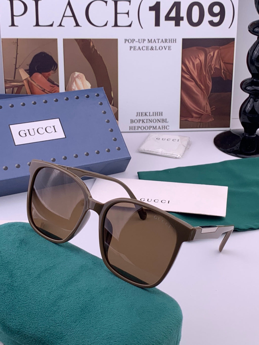 Gucci G92039 Polarized Fashion Gold Lens Sunglasses for Women - 431452 - detail image 3