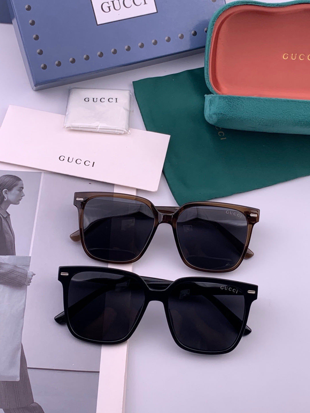 Gucci G12038 Polarized Fashion Gold Lens Sunglasses for Women - detail image 5