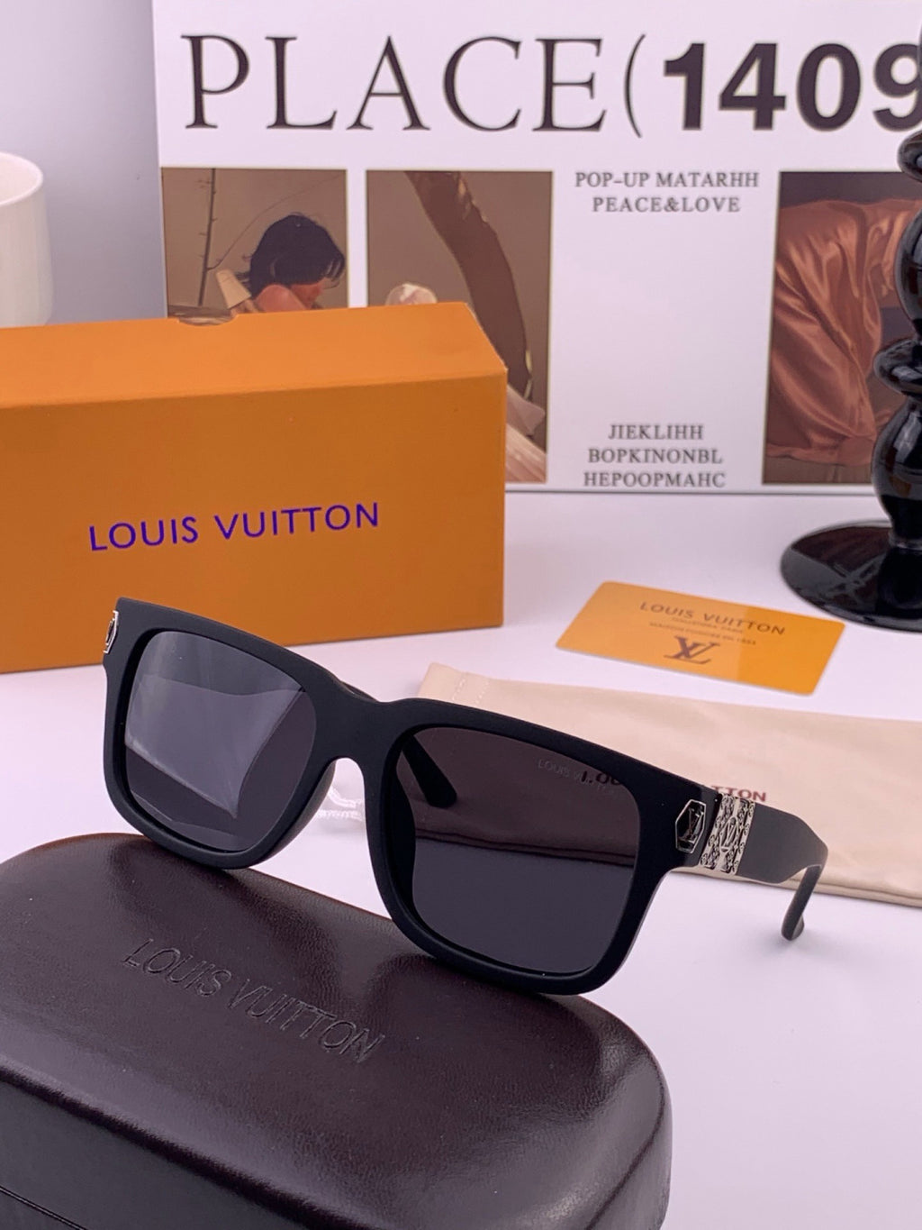Louis Vuitton Fashion Gold Lens Sunglasses for Men & Women - 431093 - detail image 3