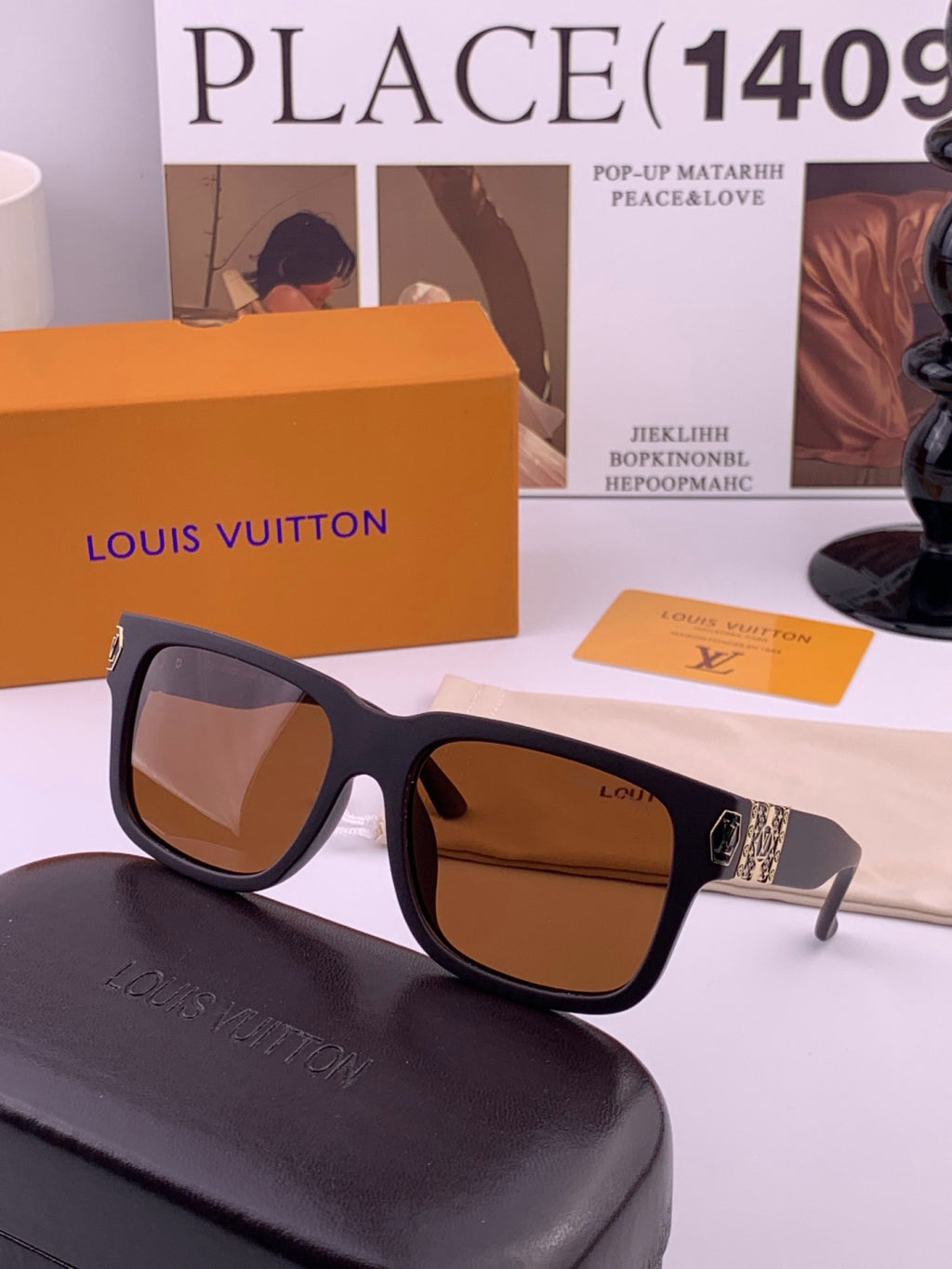 Louis Vuitton Fashion Gold Lens Sunglasses for Men & Women - 431093 - detail image 4
