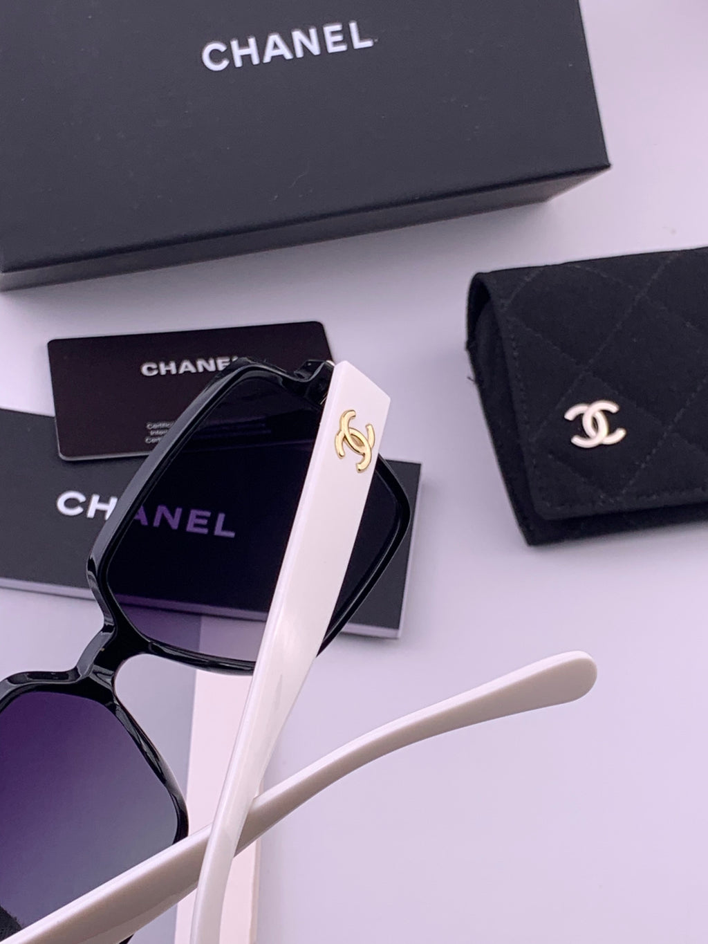 Chanel CH8250 Polarized Square Brown Lens Sunglasses for Women - 431619 - detail image 5