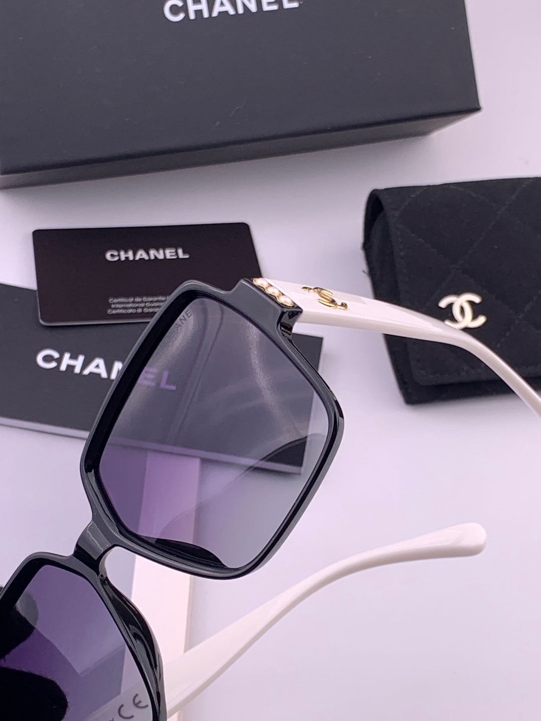 Chanel CH8250 Polarized Square Brown Lens Sunglasses for Women - 431619 - detail image 3