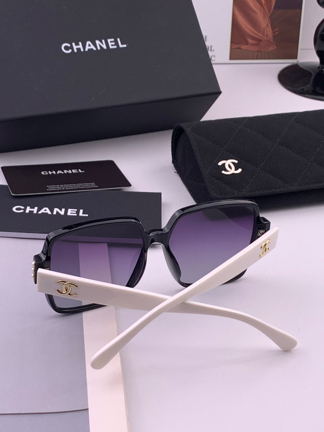 Chanel CH8250 Polarized Square Brown Lens Sunglasses for Women - 431619 - detail image 6