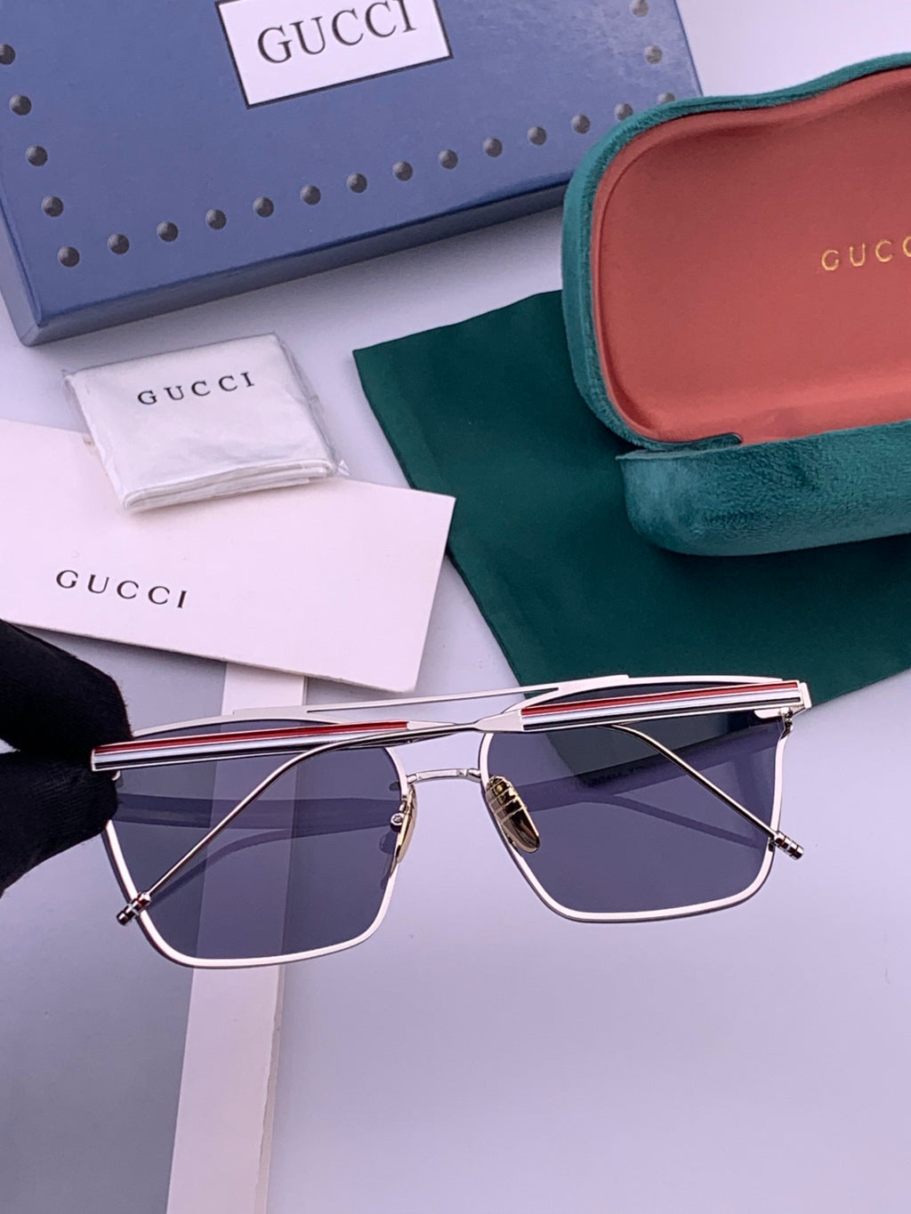 Gucci G152 Polarized Aviator Gold Lens Sunglasses for Men & Women - 431418 - detail image 6
