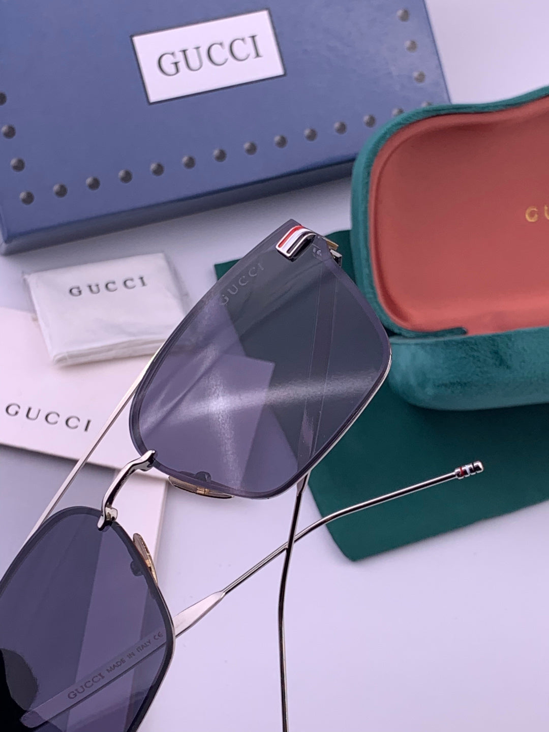 Gucci G152 Polarized Aviator Gold Lens Sunglasses for Men & Women - 431418 - detail image 5