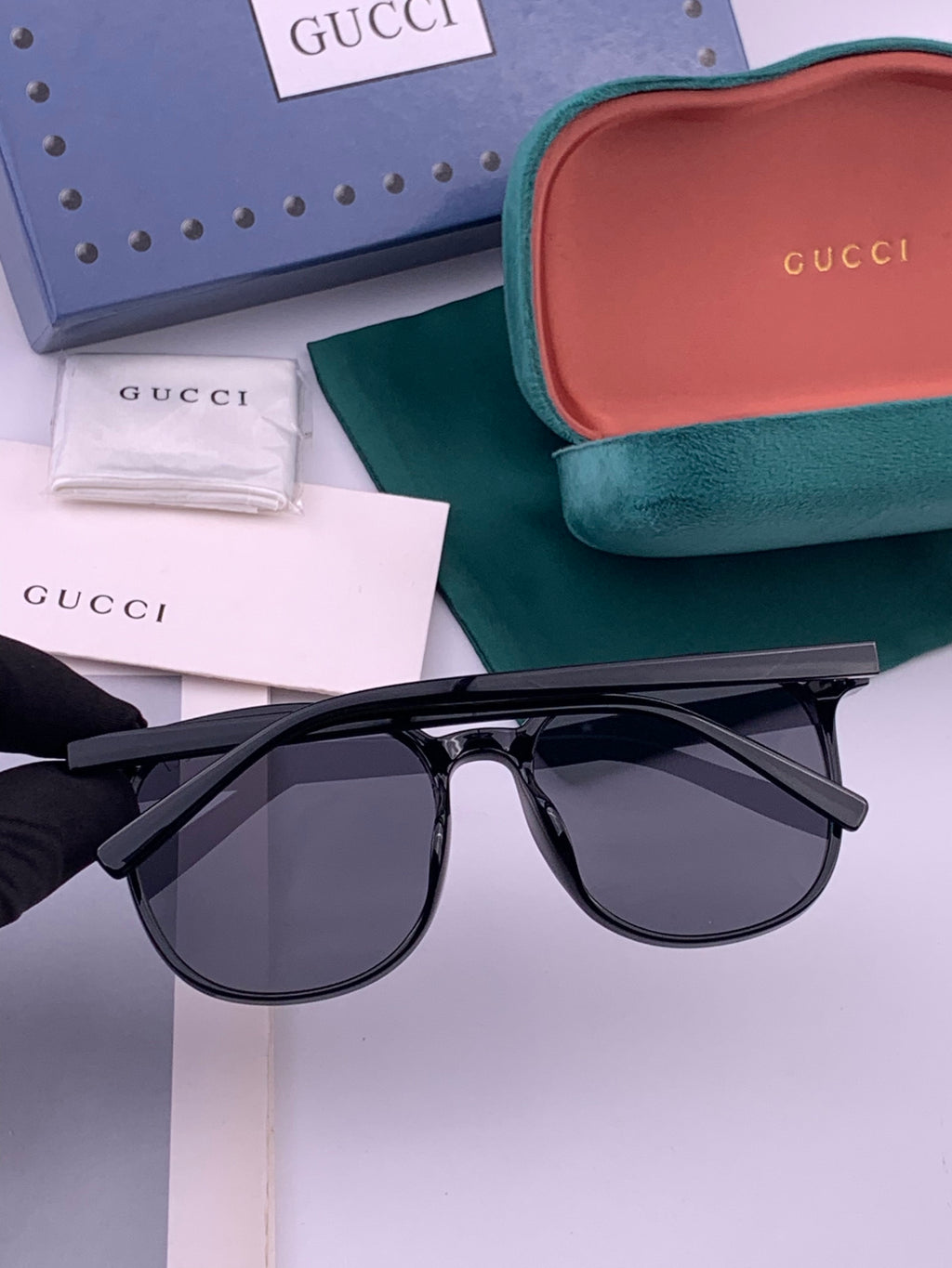 Gucci G9369 Polarized Round Black Lens Sunglasses for Men & Women - 431420 - detail image 4