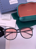 Gucci G9369 Polarized Round Black Lens Sunglasses for Men & Women