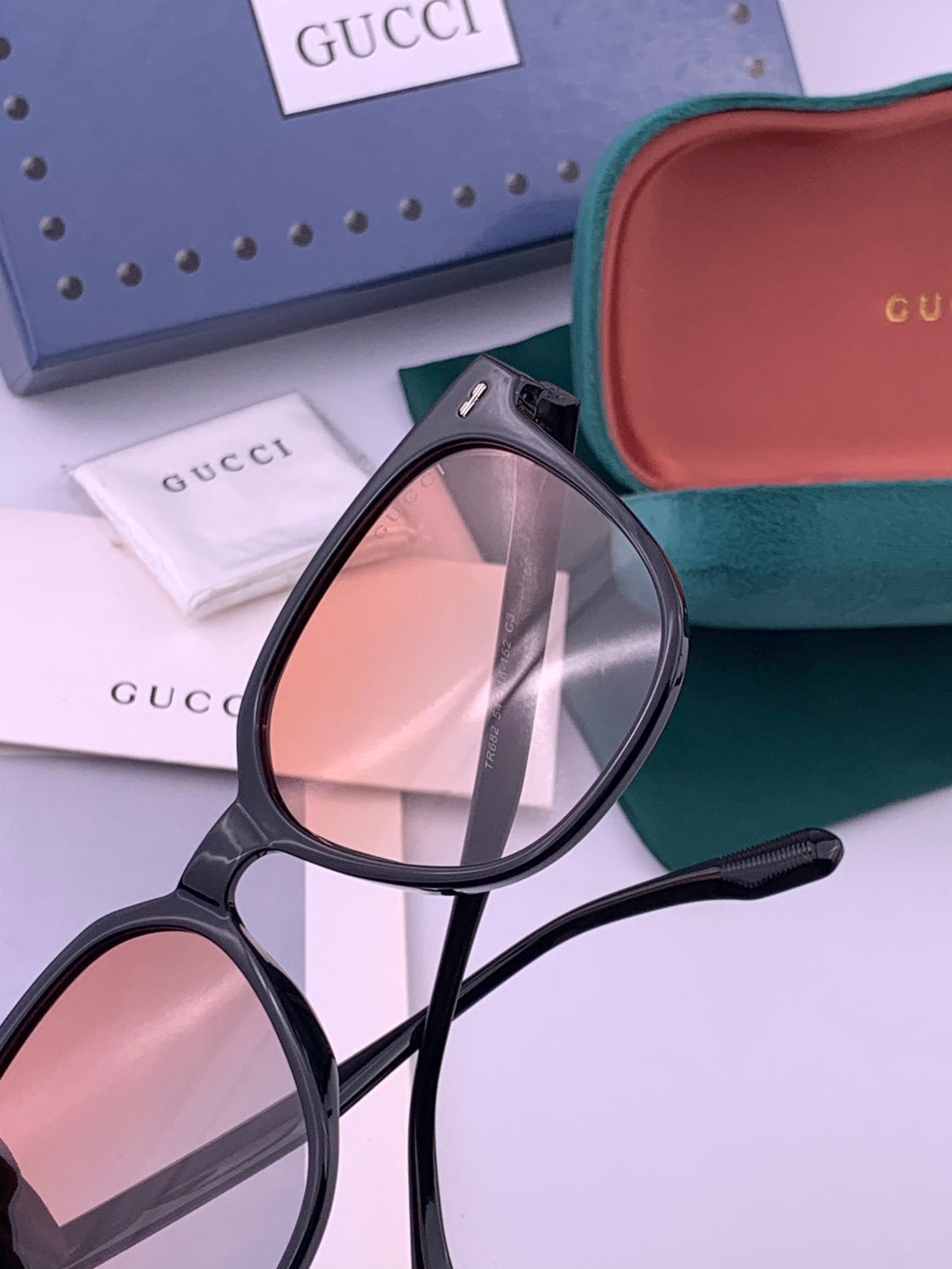 Gucci G268 Round Brown Lens Sunglasses for Men & Women - detail image 4