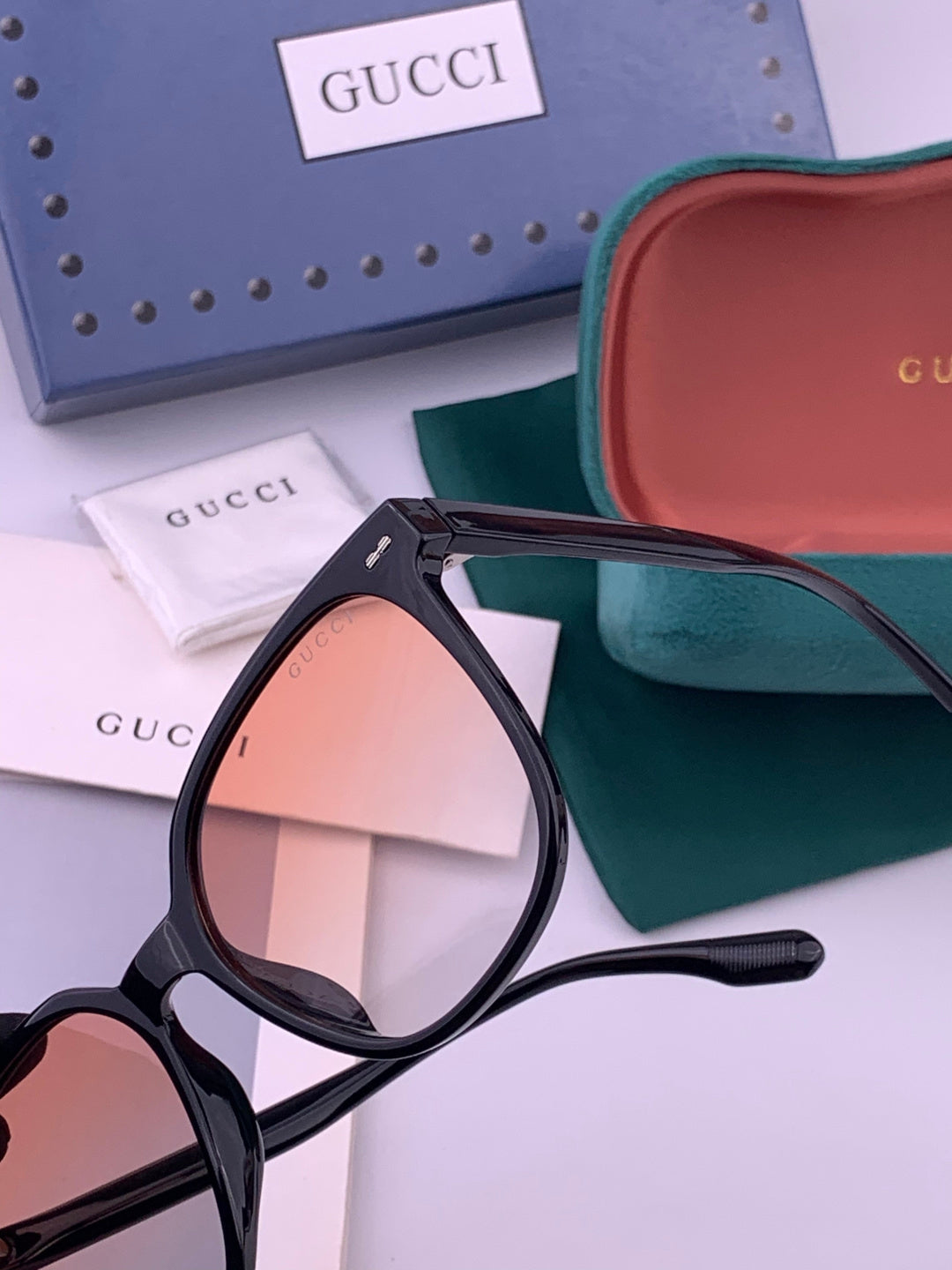 Gucci G268 Round Brown Lens Sunglasses for Men & Women - detail image 3