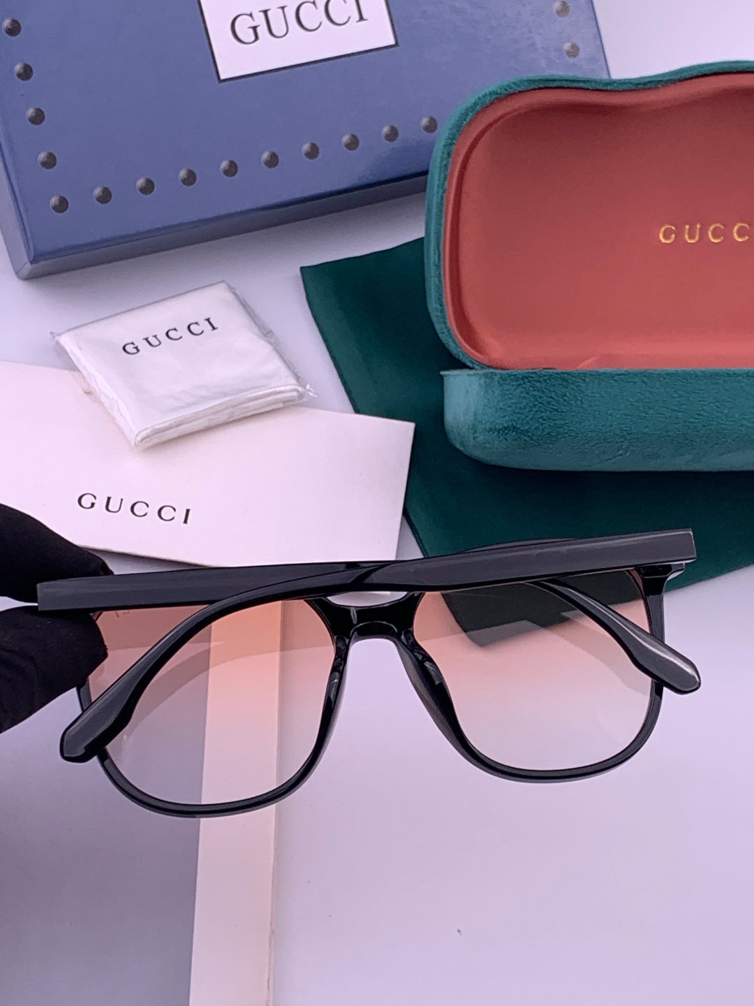 Gucci G268 Round Brown Lens Sunglasses for Men & Women - detail image 6