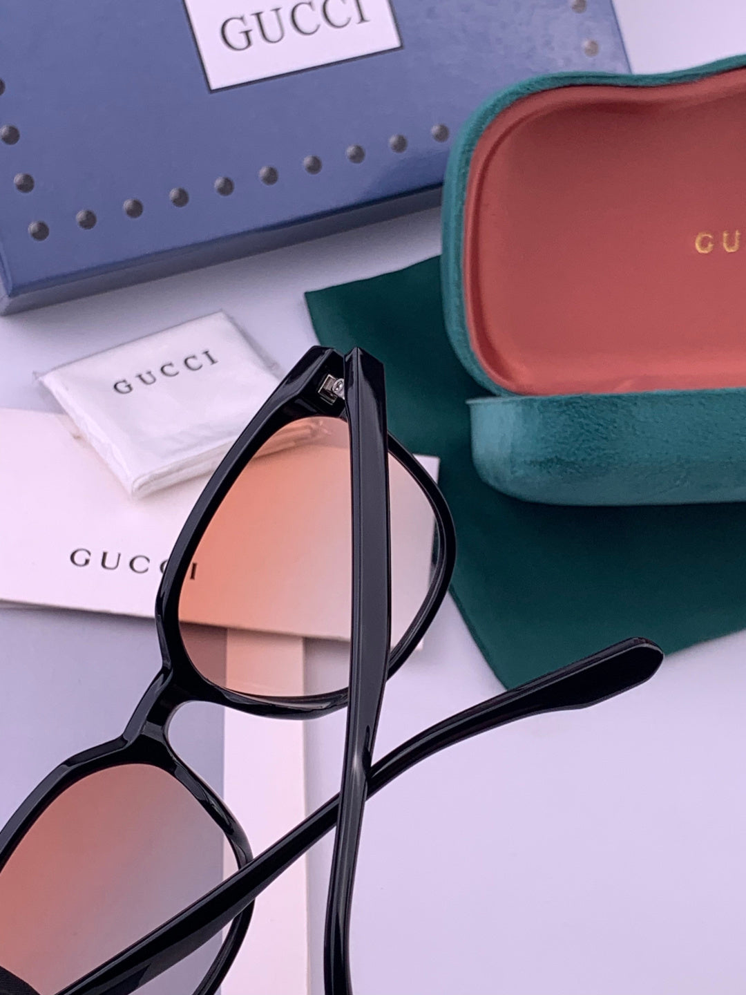 Gucci G268 Round Brown Lens Sunglasses for Men & Women - detail image 5