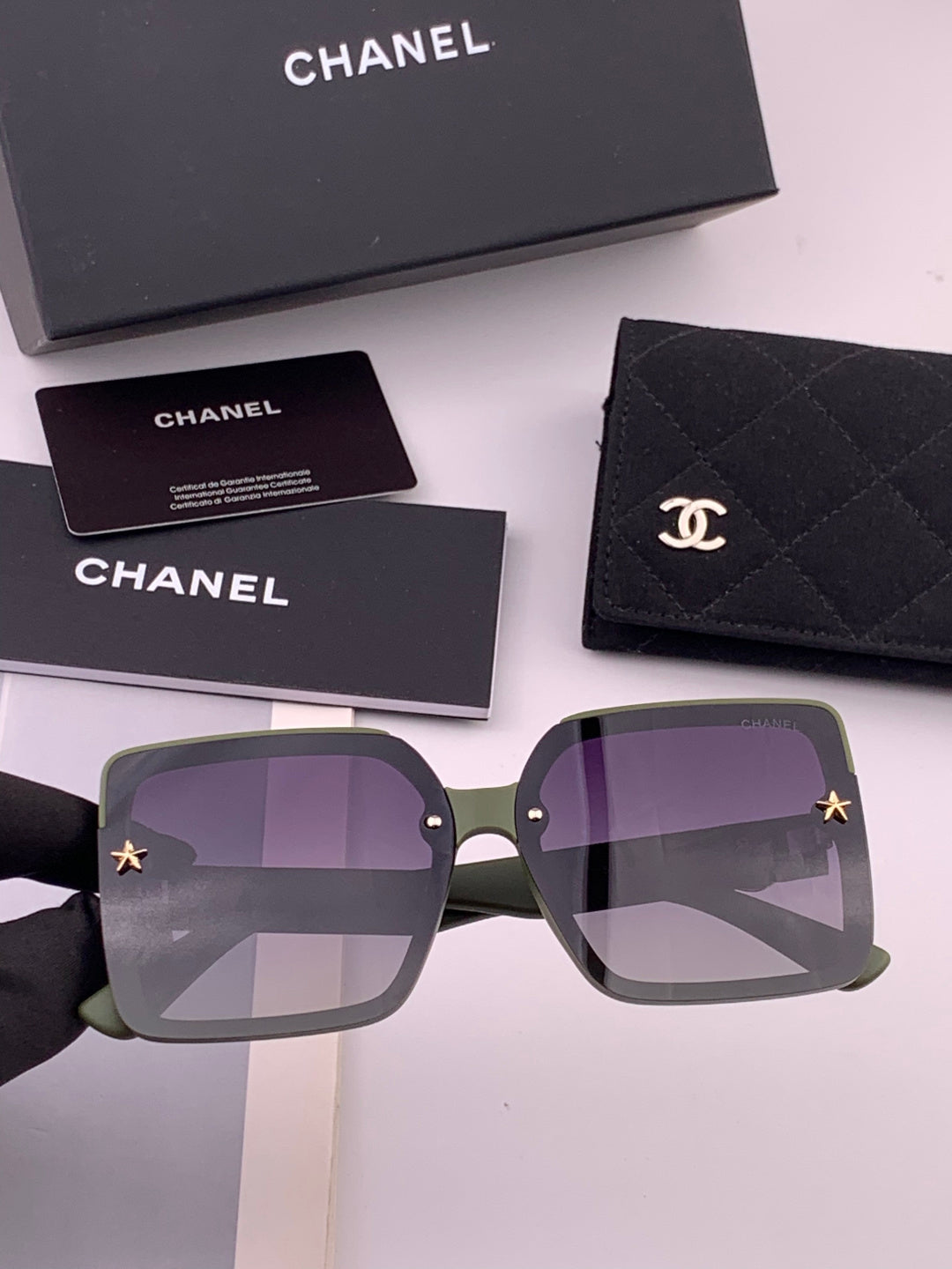 Chanel CH9519 Polarized Square Brown Lens Sunglasses for Women - 431608