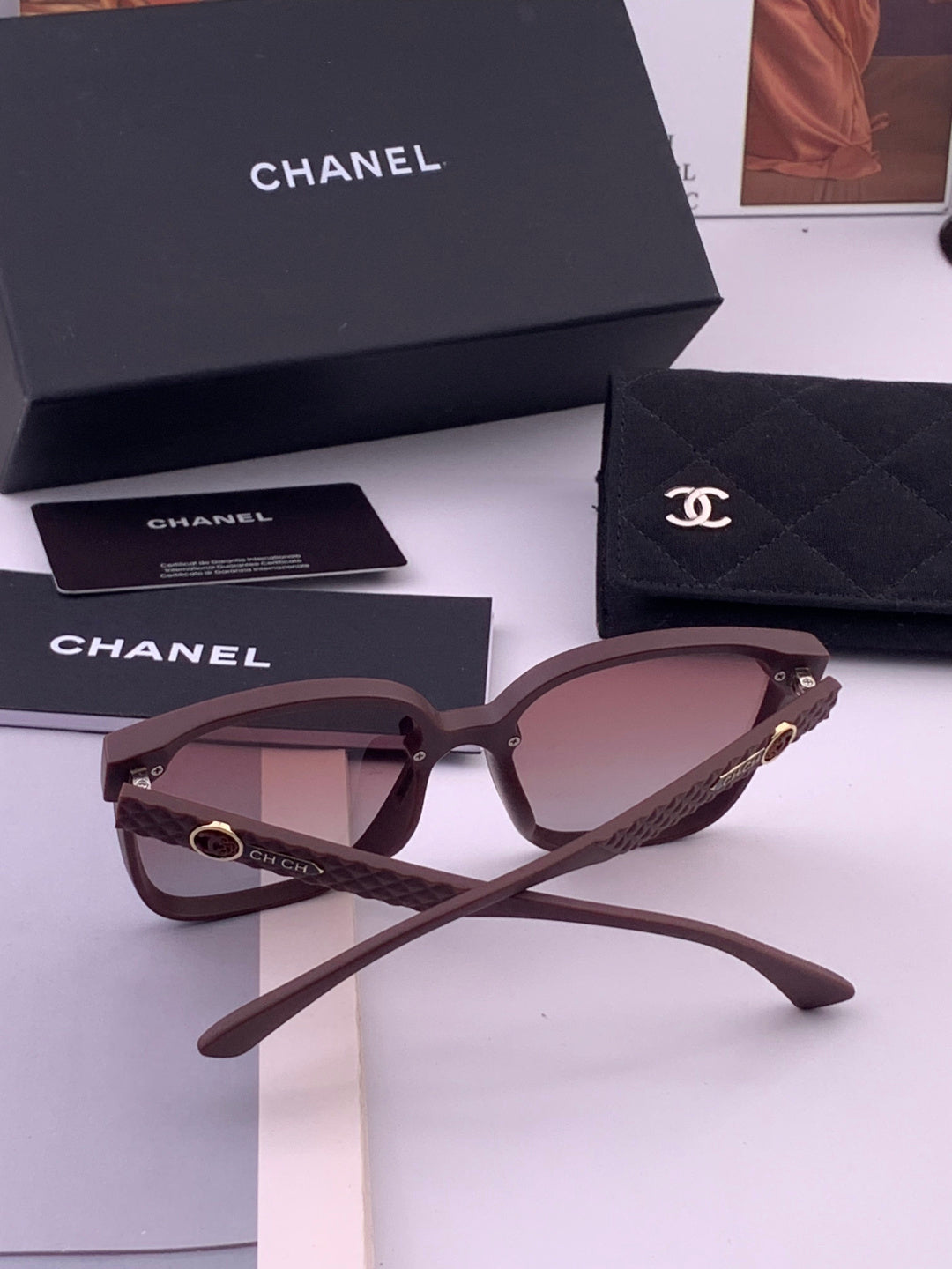 Chanel CH5292 Polarized Round Black Lens Sunglasses for Men & Women - 431609 - detail image 4