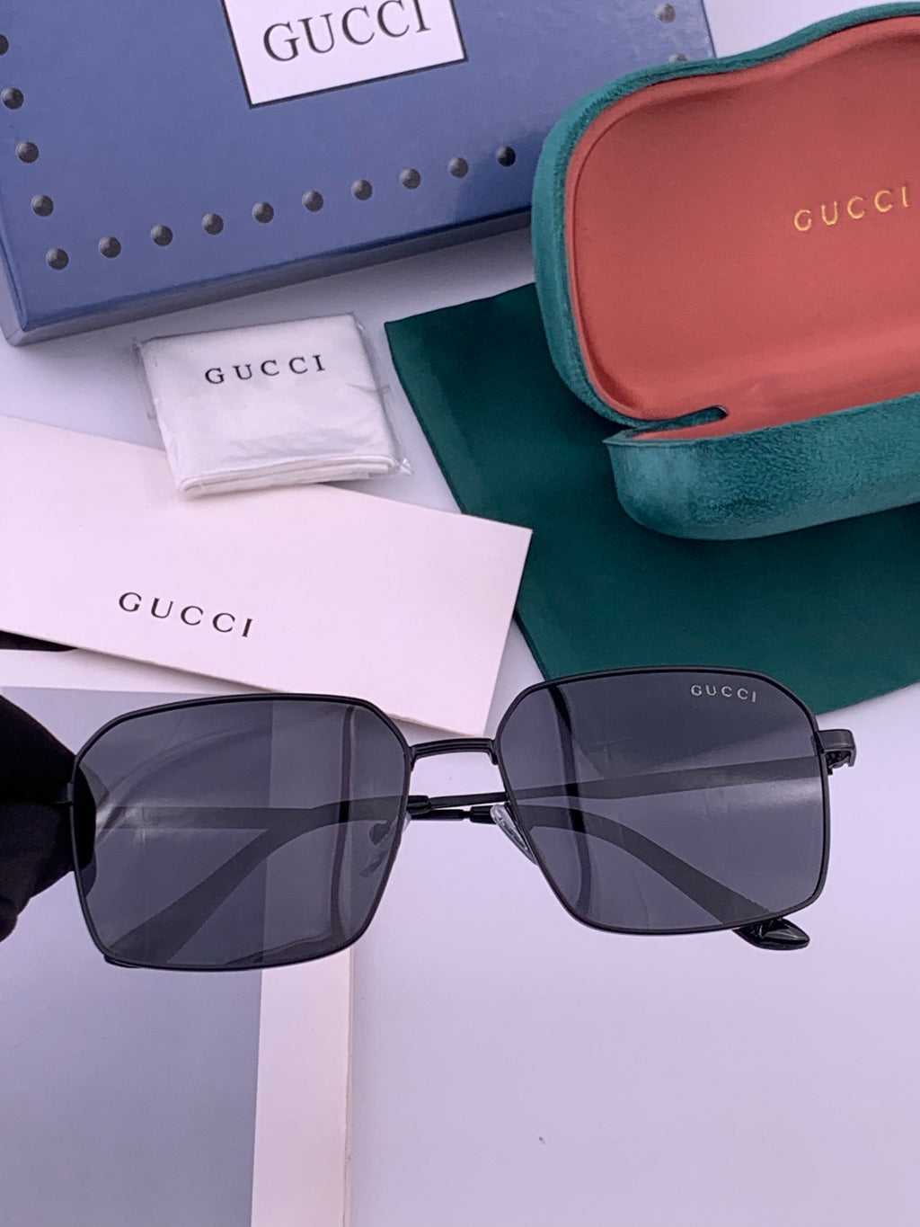Gucci G3980 Polarized Fashion Gold Lens Sunglasses for Men & Women - 431423