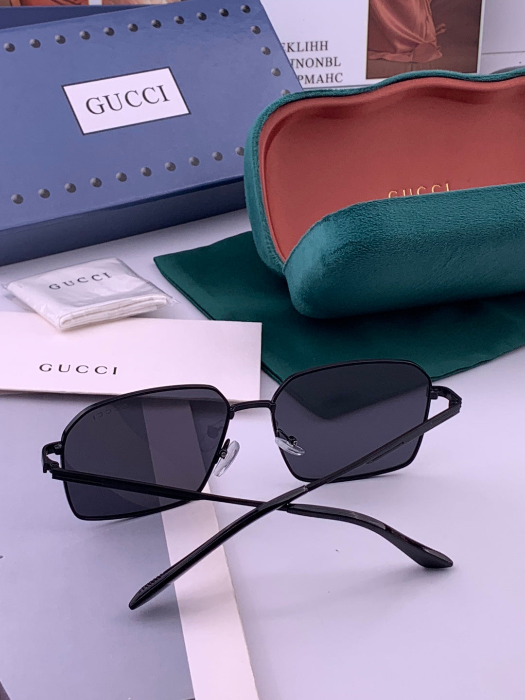 Gucci G3980 Polarized Fashion Gold Lens Sunglasses for Men & Women - 431423 - detail image 5