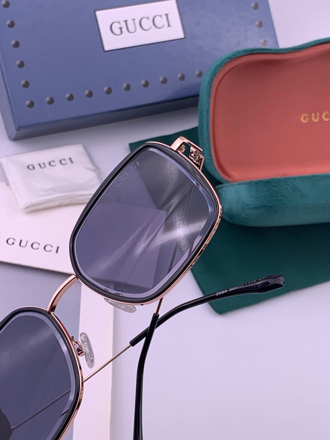 Gucci G5359 Metal Fashion Gold Lens Sunglasses for Men & Women - detail image 4