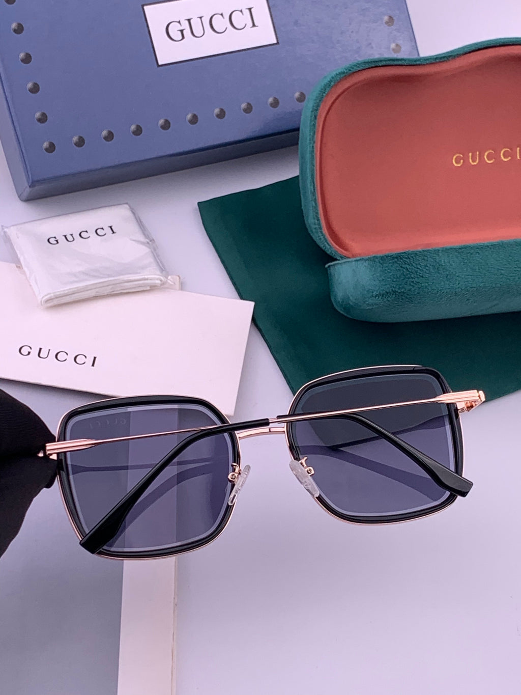 Gucci G5359 Metal Fashion Gold Lens Sunglasses for Men & Women - detail image 5