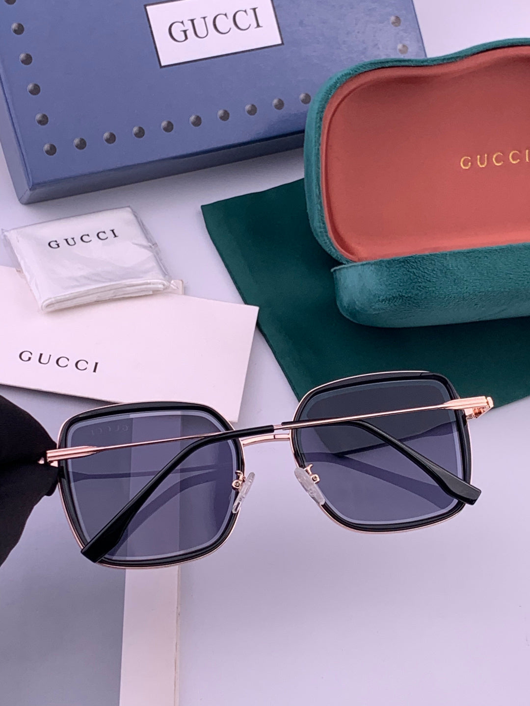 Gucci G5359 Metal Fashion Gold Lens Sunglasses for Men & Women - detail image 5