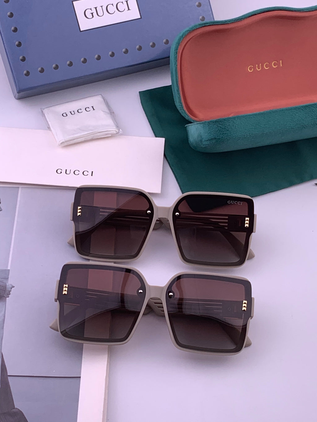 Gucci G2519 Polarized Fashion Black Lens Sunglasses for Women - detail image 6