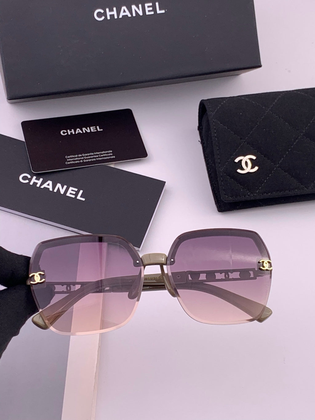 Chanel CH67000 Fashion Purple Lens Sunglasses for Men & Women