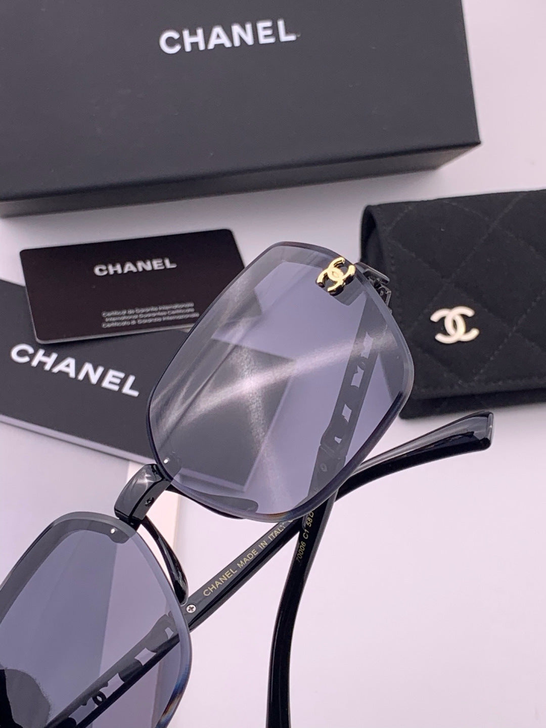 Chanel CH67000 Fashion Black Lens Sunglasses for Men & Women - 431604 - detail image 6