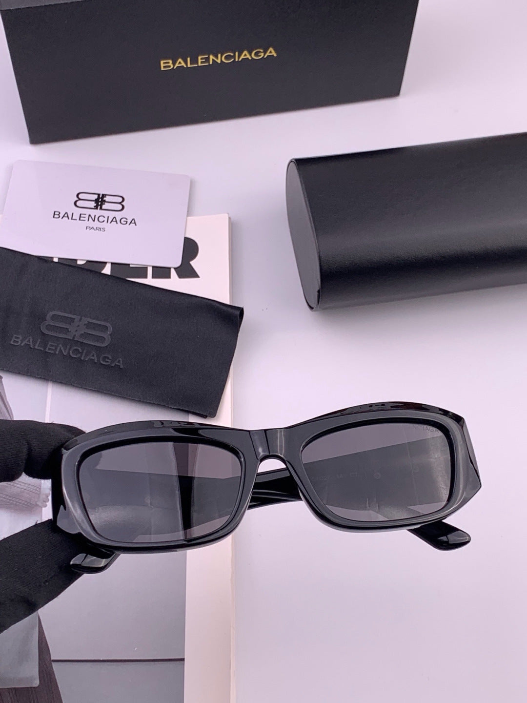 Balenciaga BL1992 Polarized Metal Fashion Pink Lens Sunglasses for Me - 432551