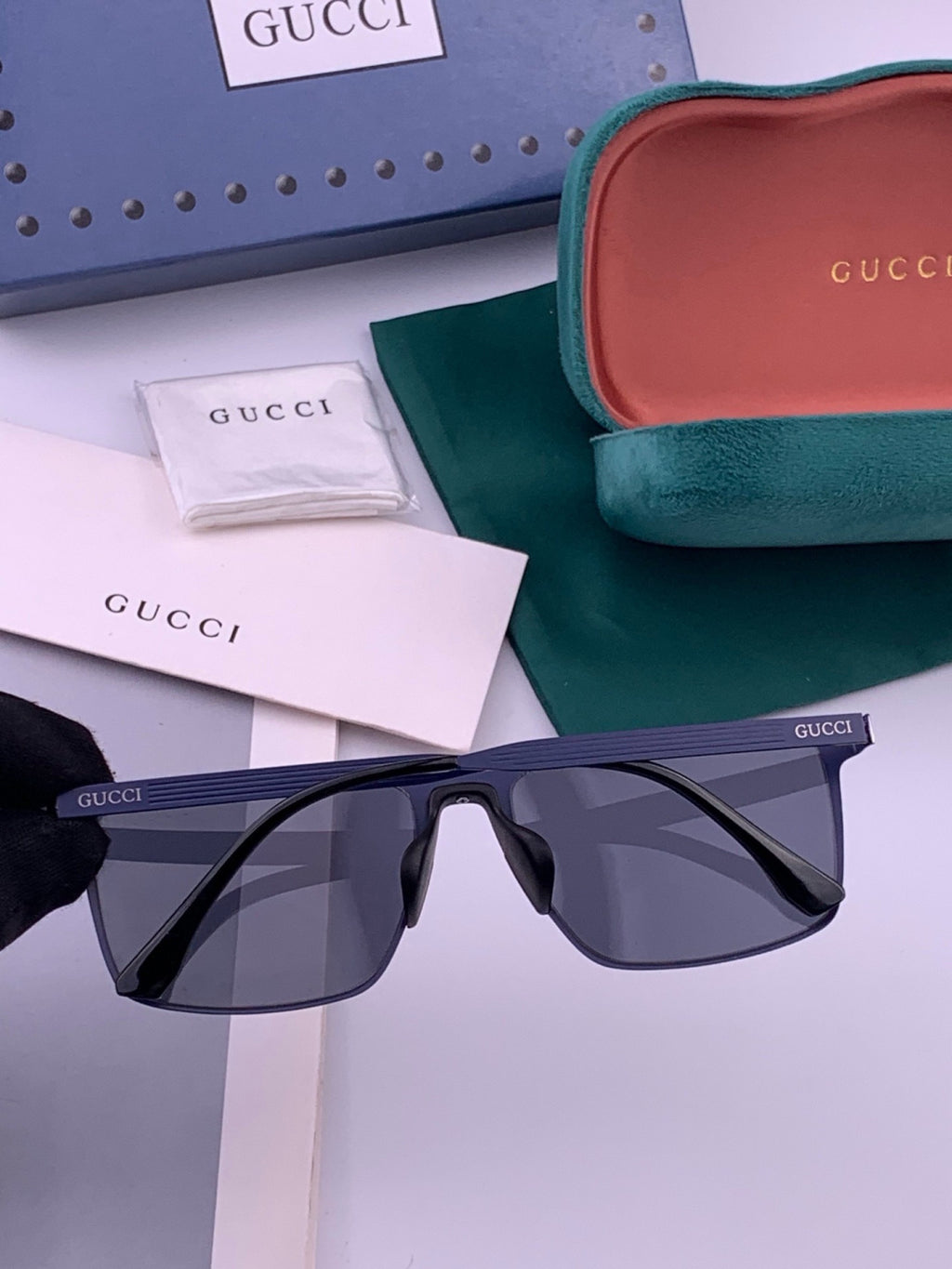 Gucci G6225 Polarized Aviator Gold Lens Sunglasses for Men - 431411 - detail image 6
