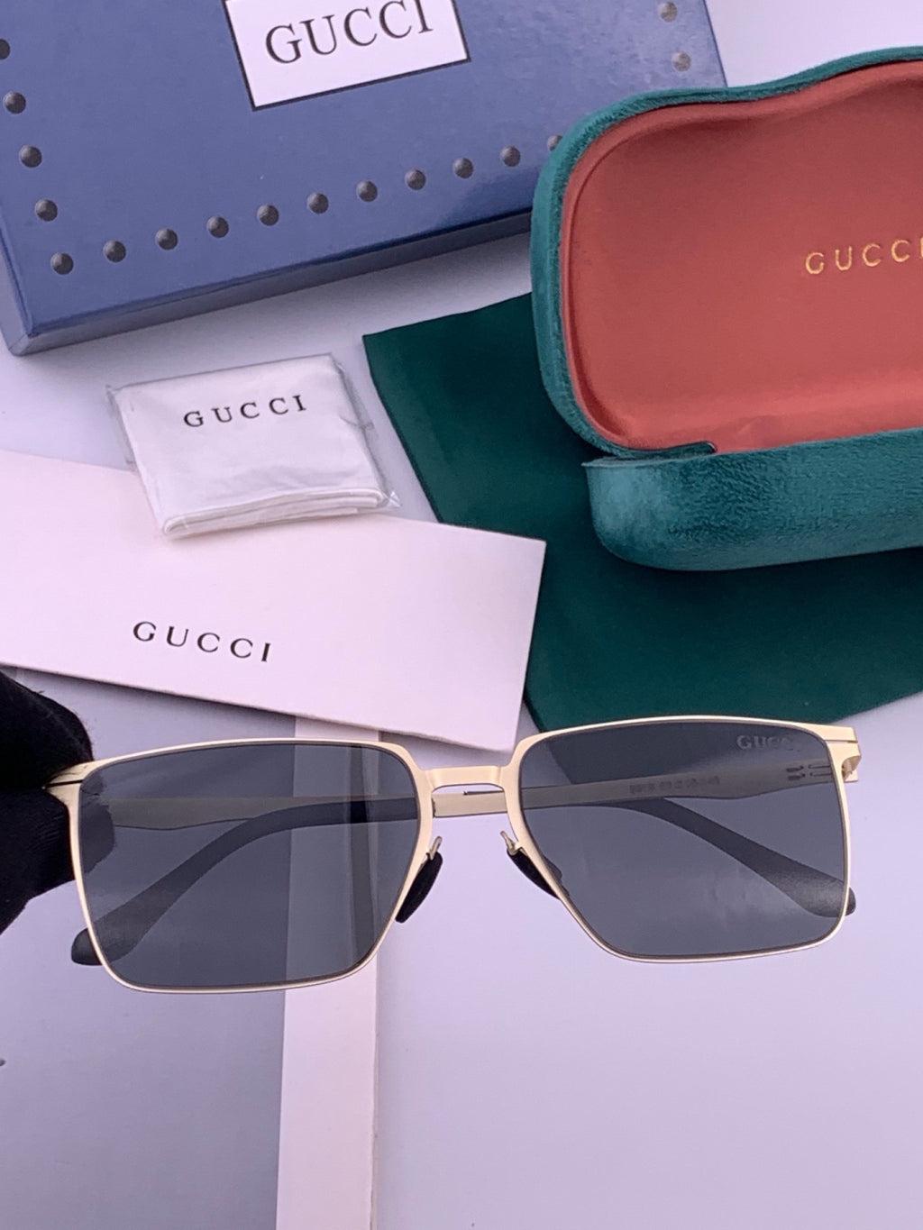 Gucci G9881 Fashion Gold Lens Sunglasses for Men & Women - 431414