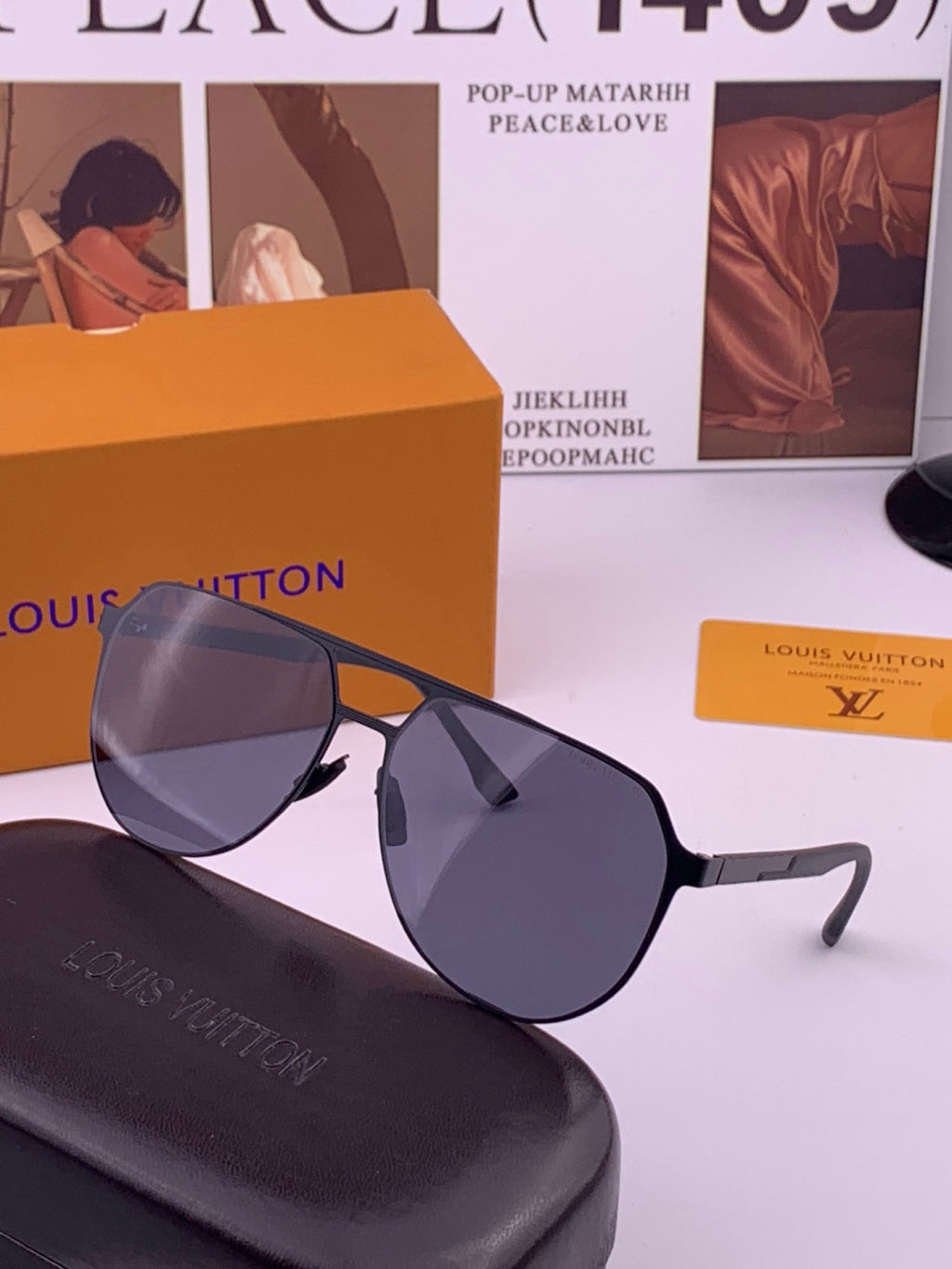 Louis Vuitton L315 Fashion Gold Lens Sunglasses for Men & Women - 431267 - detail image 2