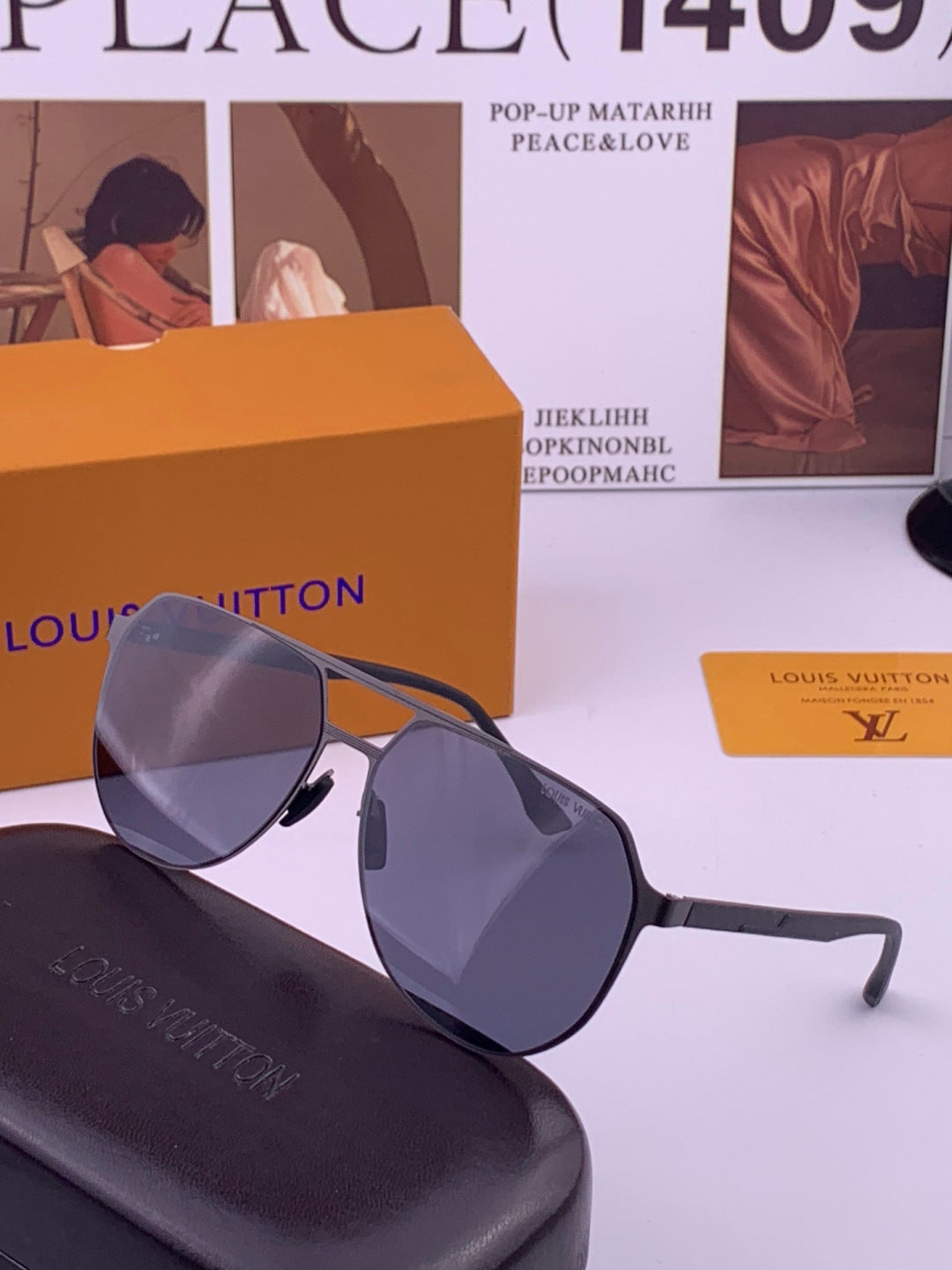 Louis Vuitton L315 Fashion Gold Lens Sunglasses for Men & Women - 431268 - detail image 2