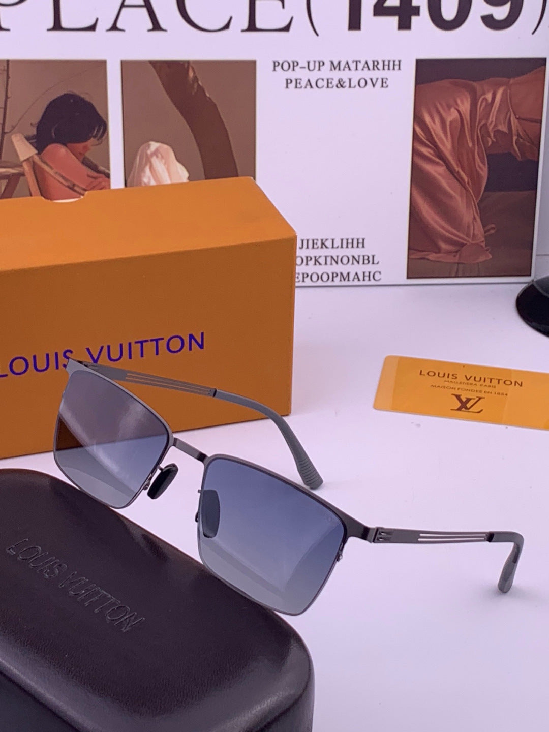 Louis Vuitton L510 Fashion Gold Lens Sunglasses for Men & Women - 431276 - detail image 2