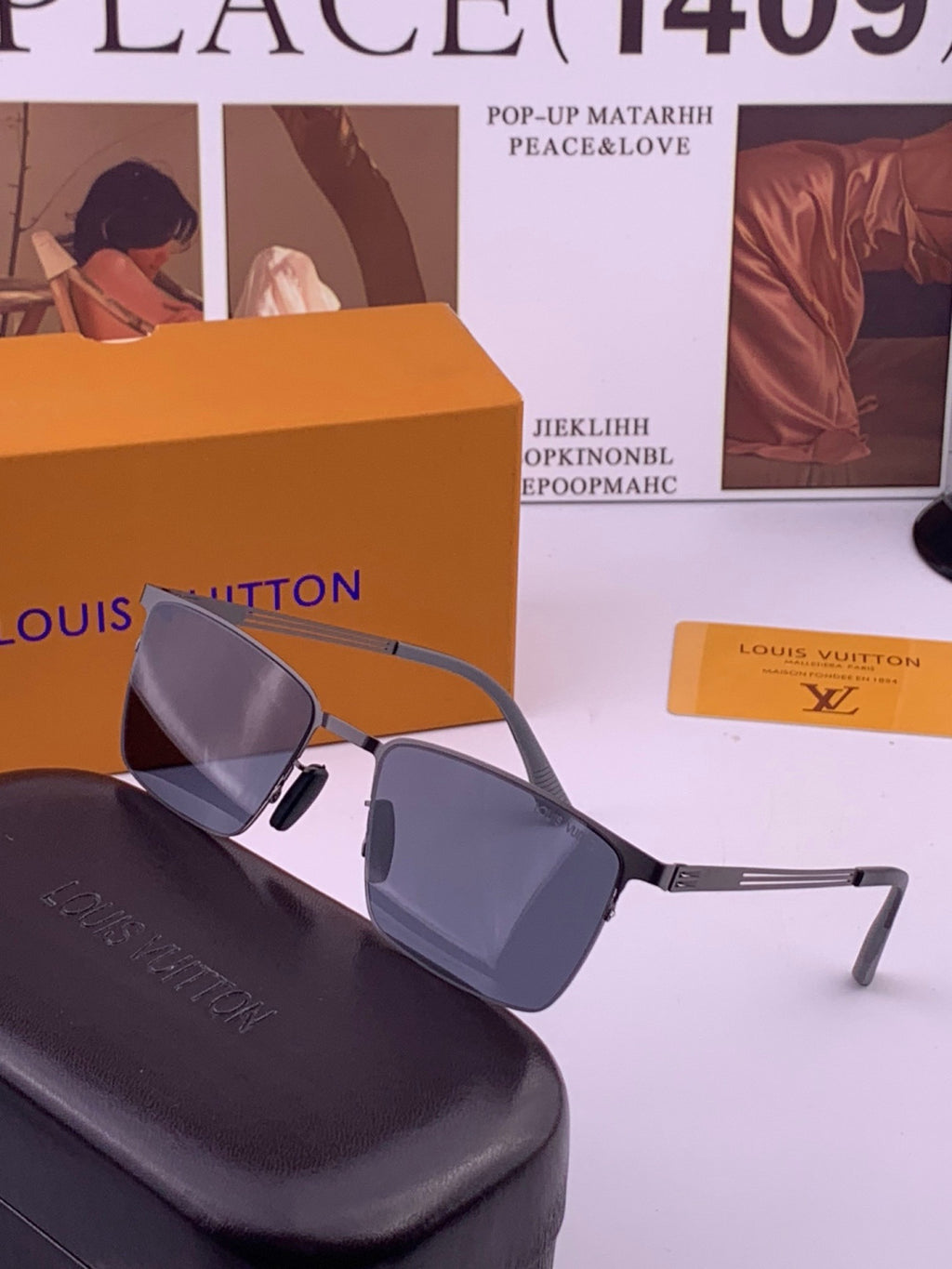 Louis Vuitton L510 Fashion Gold Lens Sunglasses for Men & Women - 431277 - detail image 2