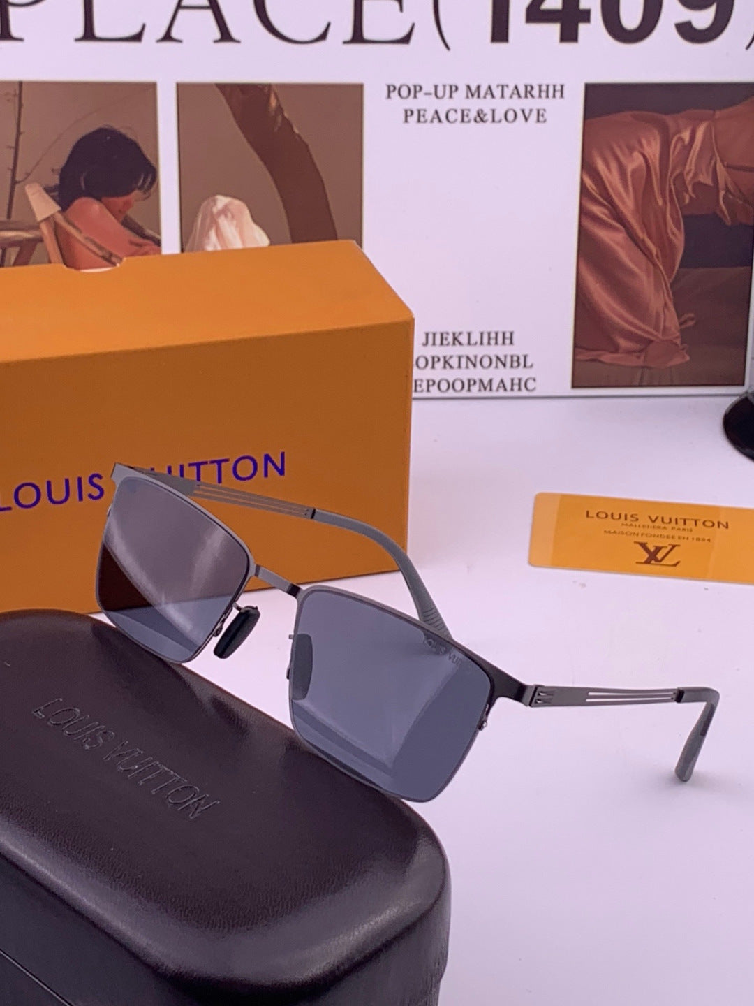 Louis Vuitton L510 Fashion Gold Lens Sunglasses for Men & Women - 431277 - detail image 2