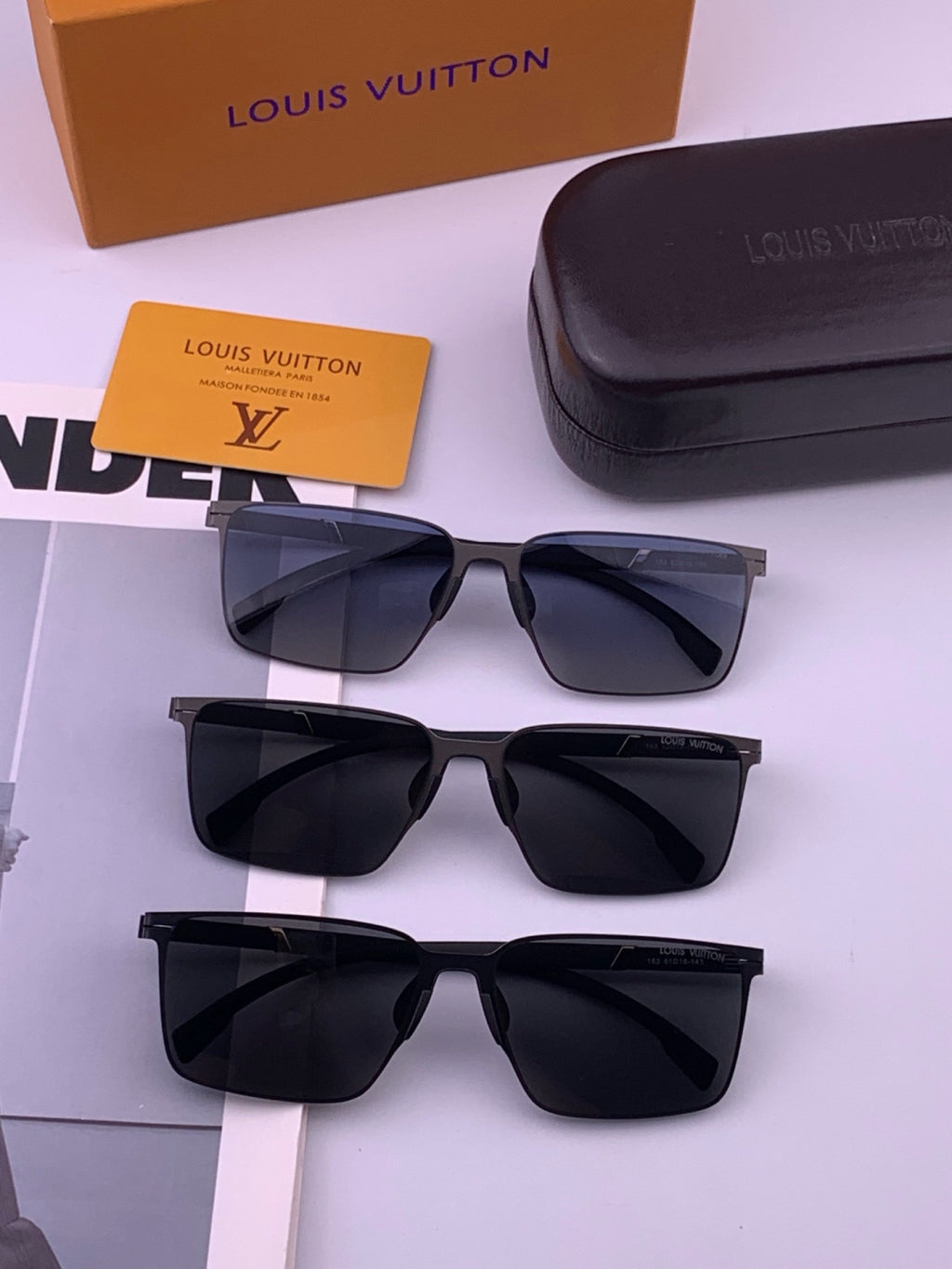 Louis Vuitton L316 Fashion Gold Lens Sunglasses for Men & Women - 431279 - detail image 7
