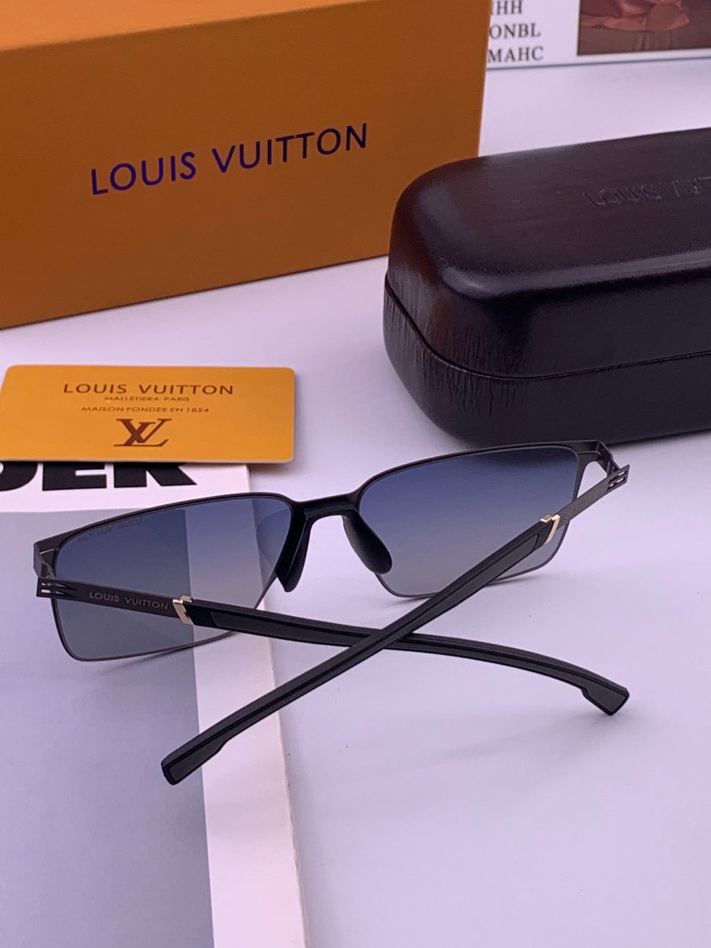 Louis Vuitton L316 Fashion Gold Lens Sunglasses for Men & Women - 431279 - detail image 6