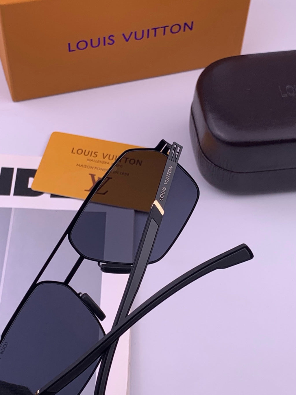 Louis Vuitton L313 Fashion Gold Lens Sunglasses for Men & Women - 431281 - detail image 6