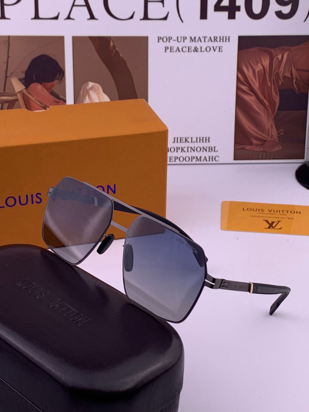 Louis Vuitton L313 Fashion Gold Lens Sunglasses for Men & Women - 431282 - detail image 3