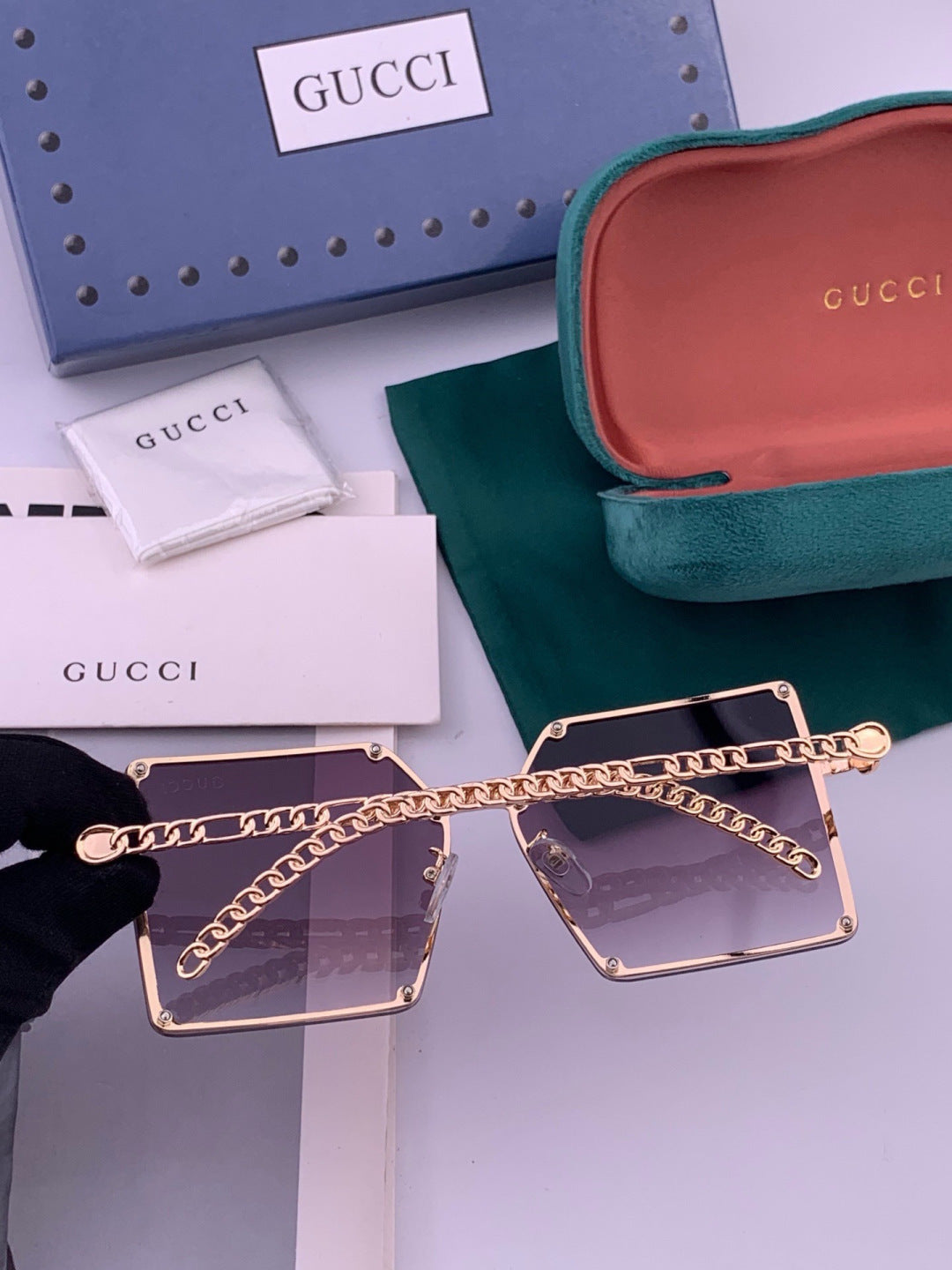 Chanel CH322 Lightweight Rimless Black Lens Sunglasses for Women - 431581 - detail image 6